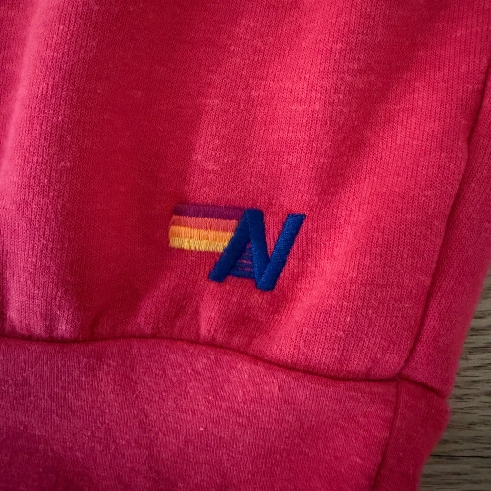 LIKE NEW Aviator Nation BOLT RELAXED CREW SWEATSHIRT - RED / WHITE (Size Small) - Picture 7 of 11